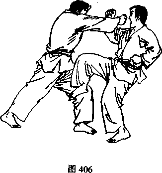 截拳道右前冲膝法前顶敌腹