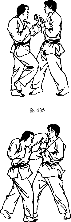 截拳道横肘击敌头部