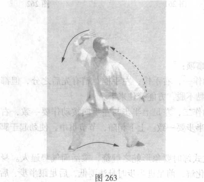 一、第三十六式闪通背(右转退右足西图263?265)|炮捶-陈式 一、第三十六式闪通背(右转退右足西图263?265)|炮捶-陈式