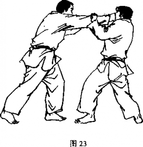 截拳道向敌面部击出右直拳