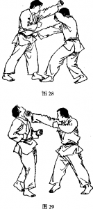 截拳道右直拳还击敌腹