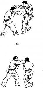 左直拳上步右侧拳猛击打太阳穴