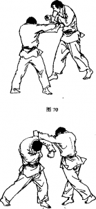 截拳道右侧拳击敌腹部