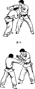 截拳道右侧拳外侧潜避右平钩拳击打