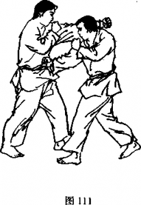 后手侧上钩拳截拳道