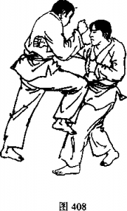 抬右膝前顶敌中段