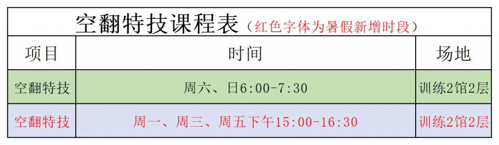 空翻特技